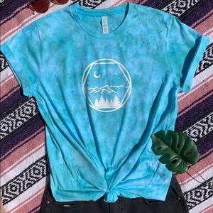 Forest Tie Dye Handmade Shirt